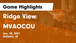 Ridge View  vs MVAOCOU Game Highlights - Jan. 28, 2021