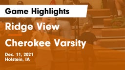 Ridge View  vs Cherokee Varsity Game Highlights - Dec. 11, 2021