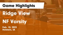 Ridge View  vs NF Varsity Game Highlights - Feb. 10, 2023