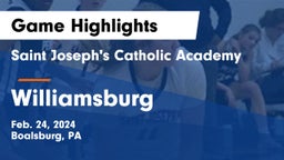 Saint Joseph's Catholic Academy vs Williamsburg  Game Highlights - Feb. 24, 2024