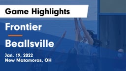 Frontier  vs Beallsville  Game Highlights - Jan. 19, 2022