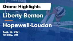 Liberty Benton  vs Hopewell-Loudon  Game Highlights - Aug. 30, 2021