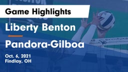 Liberty Benton  vs Pandora-Gilboa  Game Highlights - Oct. 6, 2021