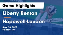 Liberty Benton  vs Hopewell-Loudon  Game Highlights - Aug. 26, 2023