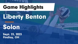 Liberty Benton  vs Solon  Game Highlights - Sept. 23, 2023