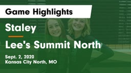 Staley  vs Lee's Summit North  Game Highlights - Sept. 2, 2020