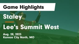 Staley  vs Lee's Summit West  Game Highlights - Aug. 28, 2023