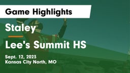 Staley  vs Lee's Summit HS Game Highlights - Sept. 12, 2023