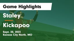 Staley  vs Kickapoo  Game Highlights - Sept. 30, 2023