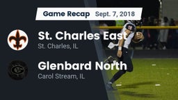 Recap: St. Charles East  vs. Glenbard North  2018