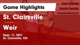 St. Clairsville  vs Weir  Game Highlights - Sept. 11, 2021