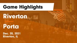 Riverton  vs Porta  Game Highlights - Dec. 20, 2021