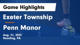 Exeter Township  vs Penn Manor   Game Highlights - Aug. 31, 2022