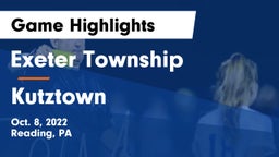 Exeter Township  vs Kutztown  Game Highlights - Oct. 8, 2022