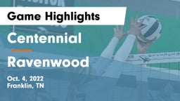 Centennial  vs Ravenwood  Game Highlights - Oct. 4, 2022