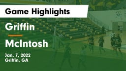 Griffin  vs McIntosh  Game Highlights - Jan. 7, 2022