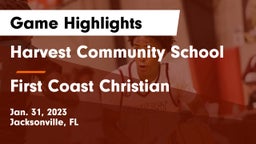 Harvest Community School vs First Coast Christian Game Highlights - Jan. 31, 2023