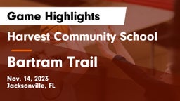 Harvest Community School vs Bartram Trail  Game Highlights - Nov. 14, 2023