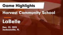 Harvest Community School vs LaBelle  Game Highlights - Dec. 22, 2023