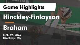 Hinckley-Finlayson  vs Braham  Game Highlights - Oct. 12, 2023
