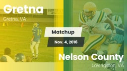 Matchup: Gretna  vs. Nelson County  2016