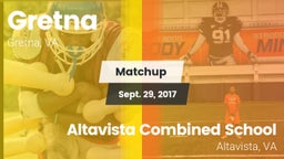 Matchup: Gretna  vs. Altavista Combined School  2017
