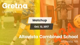 Matchup: Gretna  vs. Altavista Combined School  2017