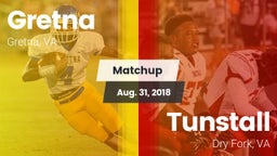 Matchup: Gretna  vs. Tunstall  2018