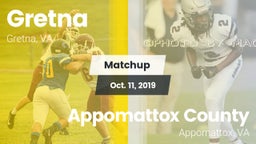 Matchup: Gretna  vs. Appomattox County  2019