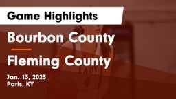 Bourbon County  vs Fleming County  Game Highlights - Jan. 13, 2023