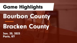 Bourbon County  vs Bracken County Game Highlights - Jan. 20, 2023