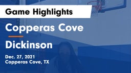 Copperas Cove  vs Dickinson Game Highlights - Dec. 27, 2021