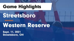 Streetsboro  vs Western Reserve  Game Highlights - Sept. 11, 2021