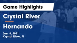 Crystal River  vs Hernando  Game Highlights - Jan. 8, 2021