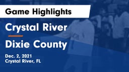 Crystal River  vs Dixie County  Game Highlights - Dec. 2, 2021