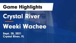 Crystal River  vs Weeki Wachee Game Highlights - Sept. 28, 2021