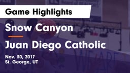 Snow Canyon  vs Juan Diego Catholic  Game Highlights - Nov. 30, 2017