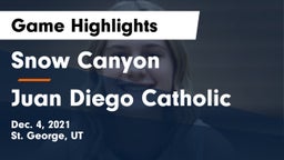 Snow Canyon  vs Juan Diego Catholic  Game Highlights - Dec. 4, 2021