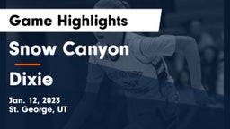 Snow Canyon  vs Dixie  Game Highlights - Jan. 12, 2023
