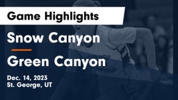 Snow Canyon  vs Green Canyon  Game Highlights - Dec. 14, 2023