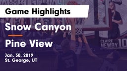 Snow Canyon  vs Pine View  Game Highlights - Jan. 30, 2019