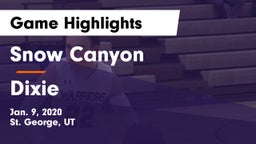 Snow Canyon  vs Dixie  Game Highlights - Jan. 9, 2020