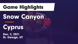 Snow Canyon  vs Cyprus  Game Highlights - Dec. 2, 2021