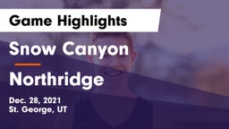 Snow Canyon  vs Northridge  Game Highlights - Dec. 28, 2021
