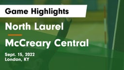 North Laurel  vs McCreary Central  Game Highlights - Sept. 15, 2022