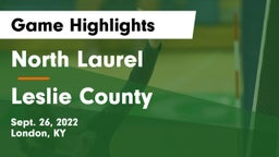 North Laurel  vs Leslie County  Game Highlights - Sept. 26, 2022