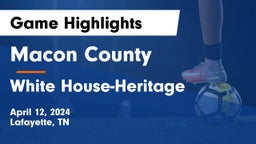 Macon County  vs White House-Heritage  Game Highlights - April 12, 2024