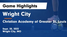 Wright City  vs Christian Academy of Greater St. Louis Game Highlights - Sept. 20, 2023