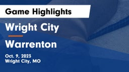 Wright City  vs Warrenton  Game Highlights - Oct. 9, 2023