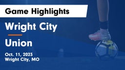 Wright City  vs Union  Game Highlights - Oct. 11, 2023